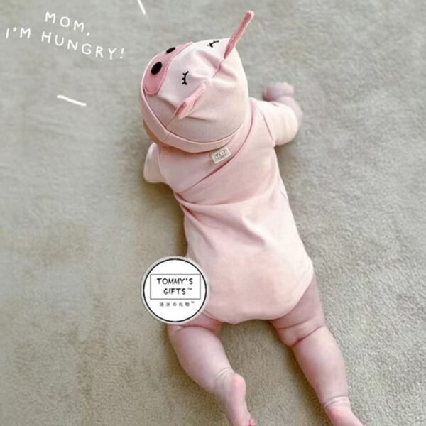Baby Pig Onesie With Hat