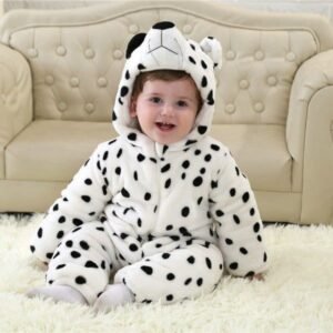 Snow Leopard Baby Jumpsuit