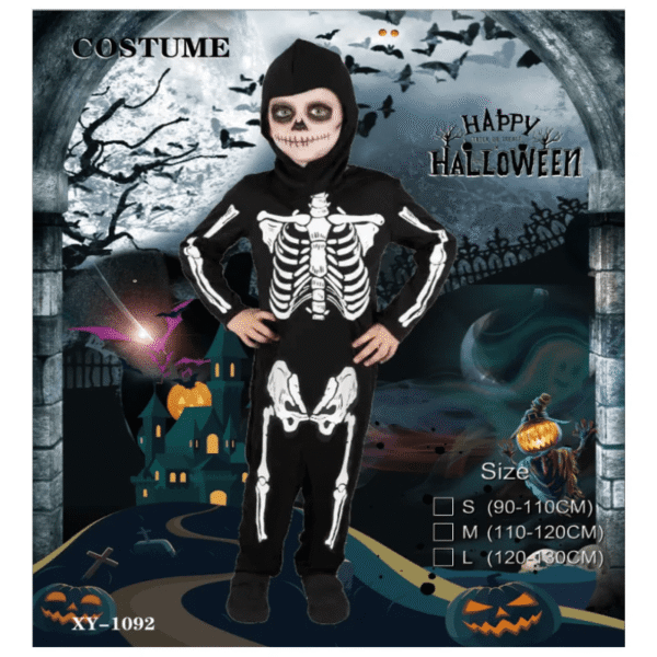 Kids Rainbow Skeleton Costume
