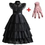 Wednesday Addams Kids Cosplay Dress
