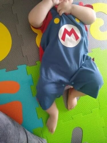 Click to view full screen 2Pcs Baby Super Mario Costume photo review