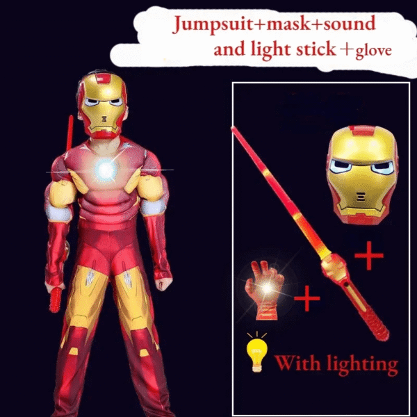 Iron Man LED Light-Up Kids Costume