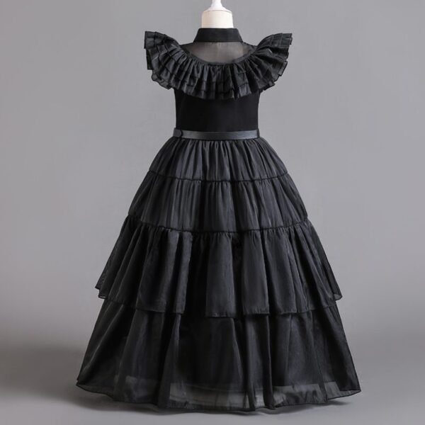 Wednesday Addams Kids Cosplay Dress