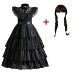Wednesday Addams Kids Cosplay Dress
