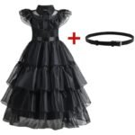 Wednesday Addams Kids Cosplay Dress