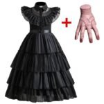 Wednesday Addams Kids Cosplay Dress