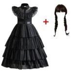 Wednesday Addams Kids Cosplay Dress