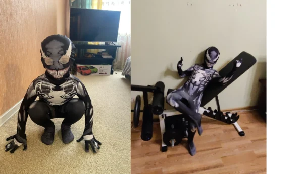 Kids Venom & Carnage Bodysuit Costume
