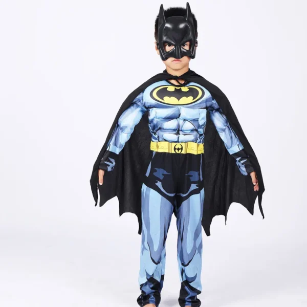 Kids Batman Costume with Mask & Cape