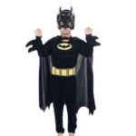 Kids Batman Costume with Mask & Cape