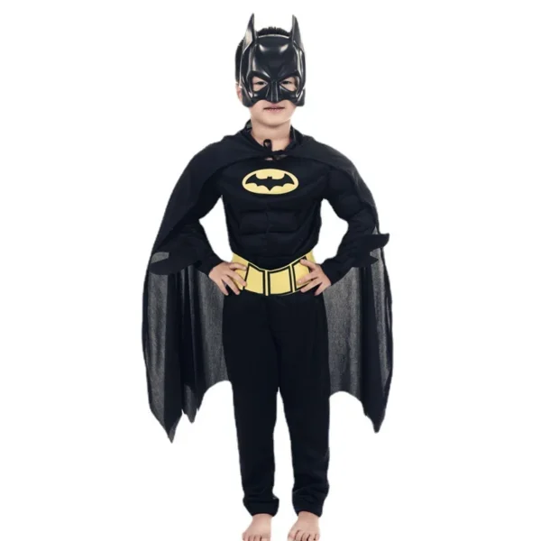 Kids Batman Costume with Mask & Cape