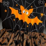 Girls Halloween Bat Dress – Cute Spider Web Tulle Party Outfit