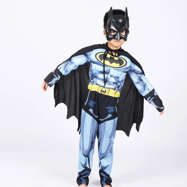Kids Batman Costume with Mask & Cape