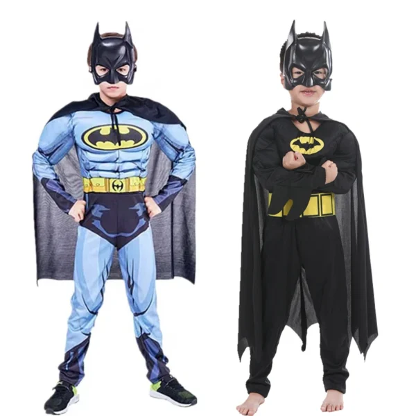 Kids Batman Costume with Mask & Cape