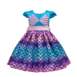 Kids Girls Mermaid Princess Costume