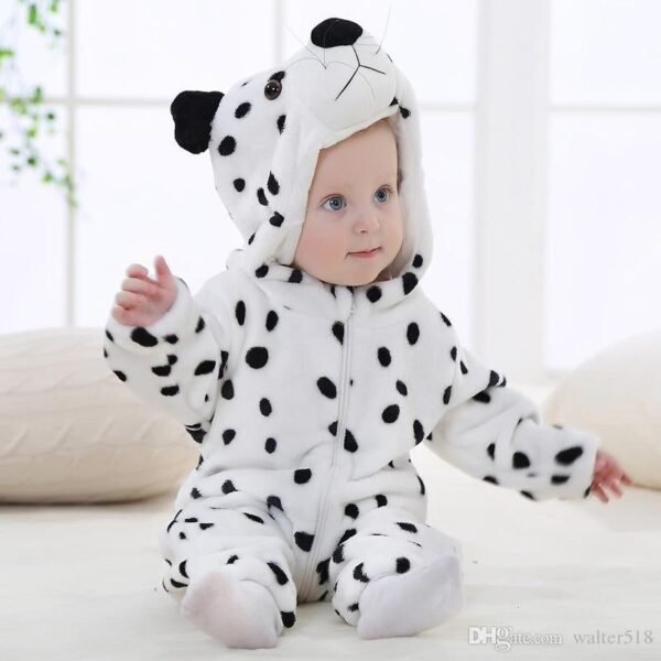 Snow Leopard Baby Jumpsuit